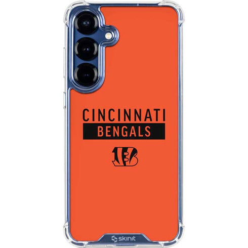 NFL Cincinnati Bengals Orange Performance Series Galaxy S25 Clear Case