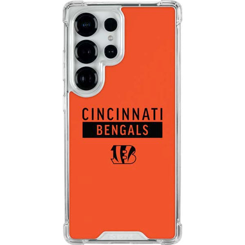 NFL Cincinnati Bengals Orange Performance Series Galaxy S25 Ultra Clear Case