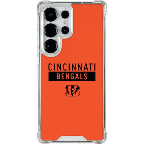 NFL Cincinnati Bengals Orange Performance Series Galaxy S26 Ultra Clear Case