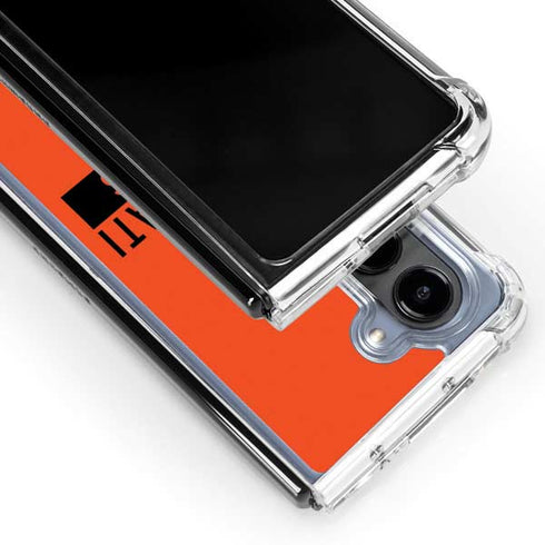 NFL Cincinnati Bengals Orange Performance Series Galaxy Z Fold5 5G Clear Case