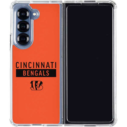 NFL Cincinnati Bengals Orange Performance Series Galaxy Z Fold6 Clear Case