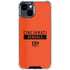 NFL Cincinnati Bengals Orange Performance Series iPhone 15 Clear Case