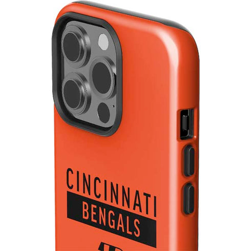 NFL Cincinnati Bengals Orange Performance Series iPhone 15 Pro Impact Case