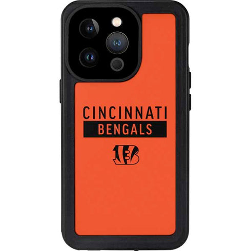 NFL Cincinnati Bengals Orange Performance Series iPhone 15 Pro Waterproof Case