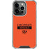 NFL Cincinnati Bengals Orange Performance Series iPhone 16 Pro Clear Case