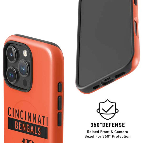 NFL Cincinnati Bengals Orange Performance Series iPhone 16 Pro Magsafe Impact Case