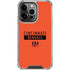 NFL Cincinnati Bengals Orange Performance Series iPhone 16 Pro Max Clear Case