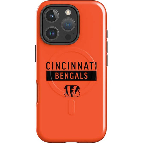 NFL Cincinnati Bengals Orange Performance Series iPhone 16 Pro Max Magsafe Impact Case
