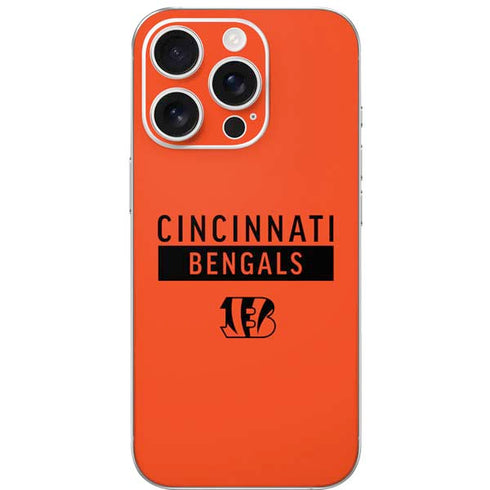 NFL Cincinnati Bengals Orange Performance Series iPhone 16 Pro Skin