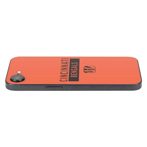 NFL Cincinnati Bengals Orange Performance Series iPhone 16e Skin