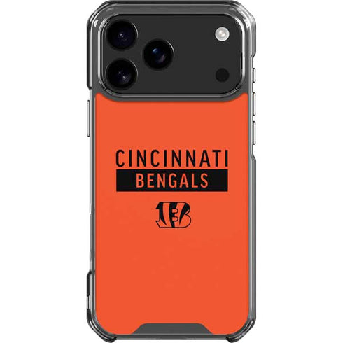 NFL Cincinnati Bengals Orange Performance Series iPhone 18 Pro Max Clear Case