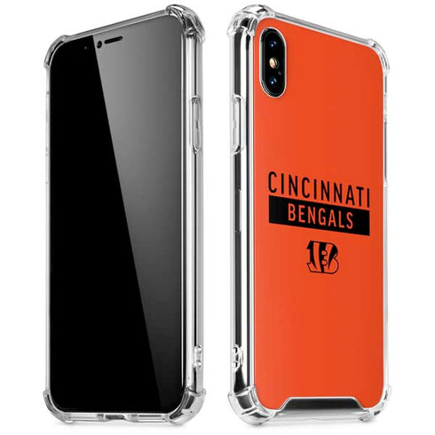 NFL Cincinnati Bengals Orange Performance Series iPhone X/XS Clear Case