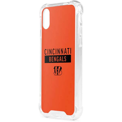 NFL Cincinnati Bengals Orange Performance Series iPhone XS Clear Case