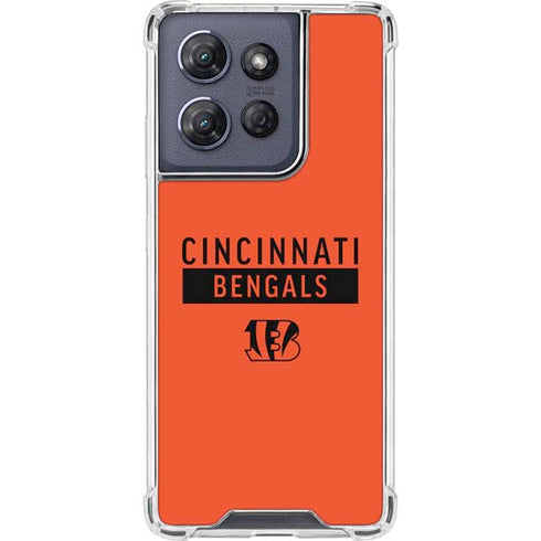 NFL Cincinnati Bengals Orange Performance Series Moto G Power 5G (2025) Clear Case