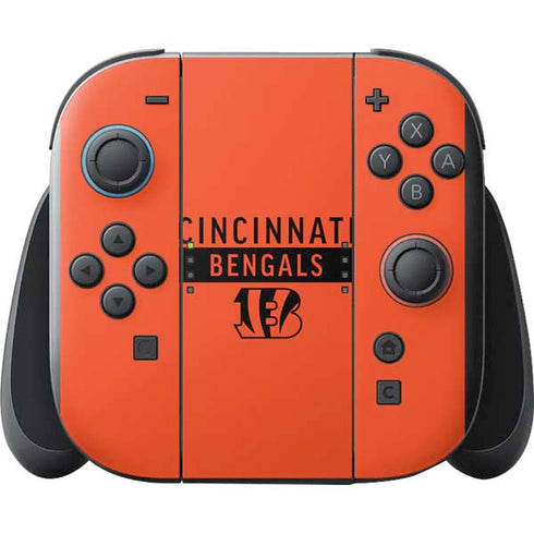 NFL Cincinnati Bengals Orange Performance Series Nintendo Switch 2 (2025) with Joy-Con Skin