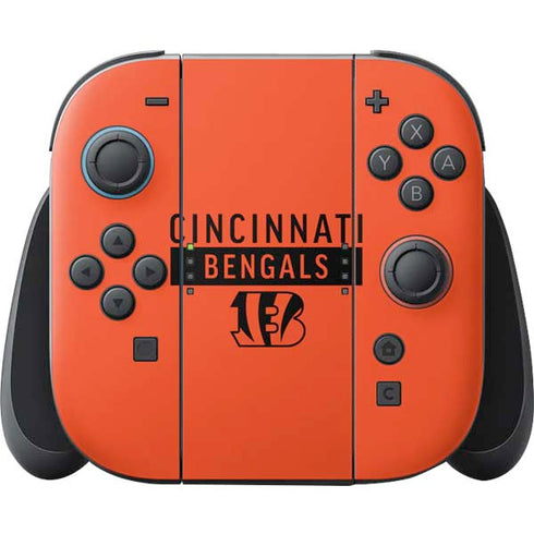 NFL Cincinnati Bengals Orange Performance Series Nintendo Switch 2 (2025) Joy-Con Controller Skin