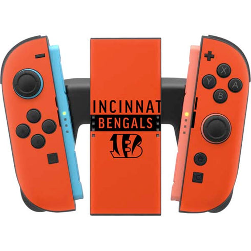 NFL Cincinnati Bengals Orange Performance Series Nintendo Switch 2 (2025) Joy-Con Controller Skin