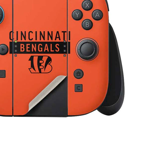NFL Cincinnati Bengals Orange Performance Series Nintendo Switch 2 (2025) Joy-Con Controller Skin