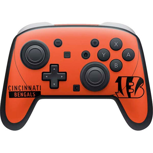 NFL Cincinnati Bengals Orange Performance Series Nintendo Switch 2 (2025) Pro Controller Skin
