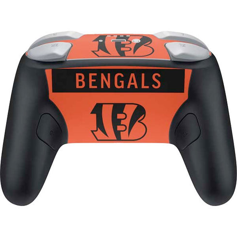 NFL Cincinnati Bengals Orange Performance Series Nintendo Switch 2 (2025) Pro Controller Skin