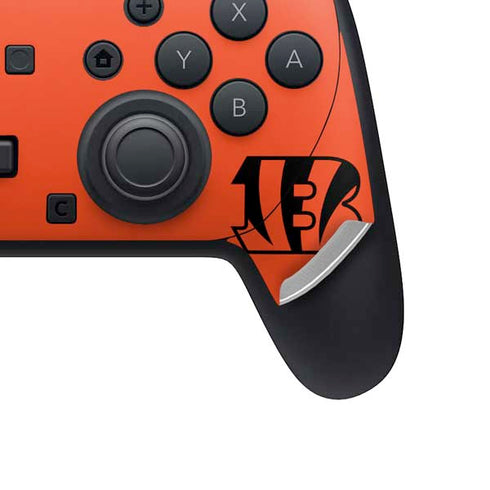 NFL Cincinnati Bengals Orange Performance Series Nintendo Switch 2 (2025) Pro Controller Skin