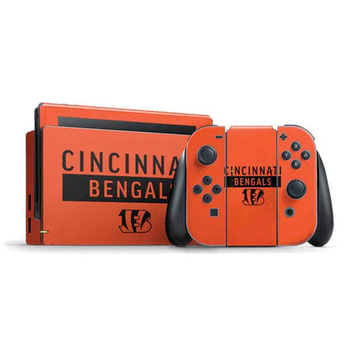 NFL Cincinnati Bengals Orange Performance Series Nintendo Skins