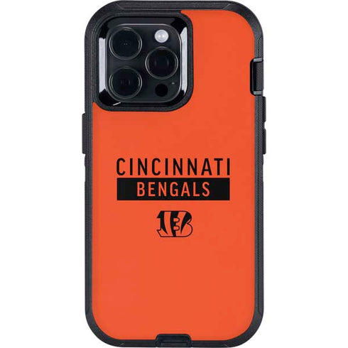 NFL Cincinnati Bengals Orange Performance Series Otterbox Defender iPhone Skin