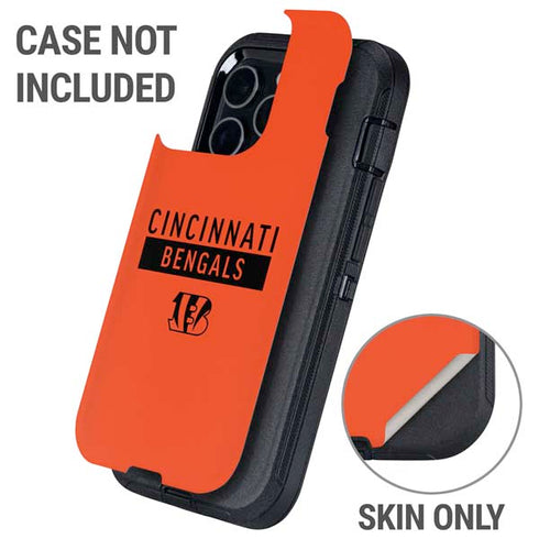 NFL Cincinnati Bengals Orange Performance Series Otterbox Defender iPhone Skin
