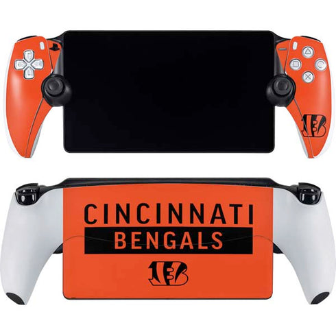 NFL Cincinnati Bengals Orange Performance Series PlayStation Portal Remote Player Skin
