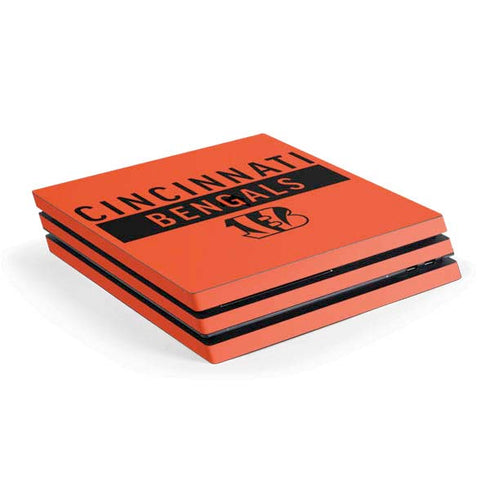 NFL Cincinnati Bengals Orange Performance Series PlayStation PS4 Skins