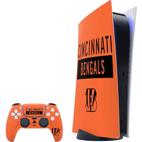 NFL Cincinnati Bengals Orange Performance Series PlayStation PS5 Skins