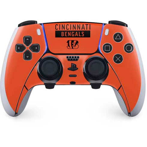 NFL Cincinnati Bengals Orange Performance Series PS5 DualSense Edge Pro Controller Skin