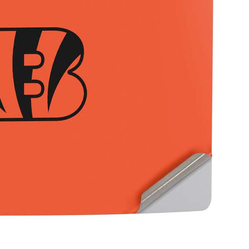 NFL Cincinnati Bengals Orange Performance Series PS5 Pro Disk Console Skin