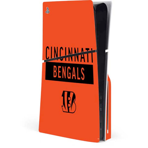 NFL Cincinnati Bengals Orange Performance Series PlayStation PS5 Skins