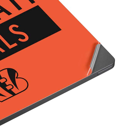 NFL Cincinnati Bengals Orange Performance Series Surface Laptop 7 15in Skin