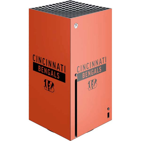 NFL Cincinnati Bengals Orange Performance Series Xbox Series X Skins