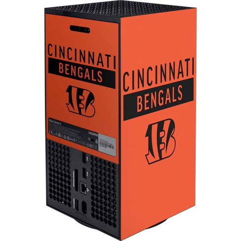 NFL Cincinnati Bengals Orange Performance Series XBox Series X Digital Edition Bundle Skin