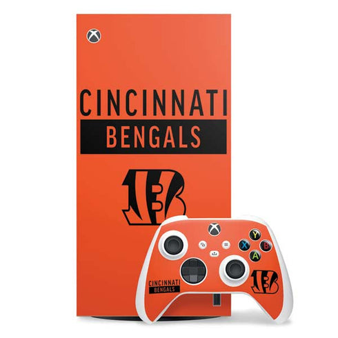 NFL Cincinnati Bengals Orange Performance Series Xbox Series X Skins
