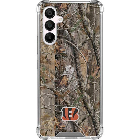 NFL Cincinnati Bengals Realtree AP Camo Galaxy A16 5G Clear Case
