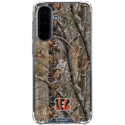 NFL Cincinnati Bengals Realtree AP Camo Galaxy A36 5G Clear Case