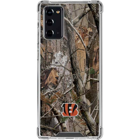 NFL Cincinnati Bengals Realtree AP Camo Galaxy Note20 5G Clear Case