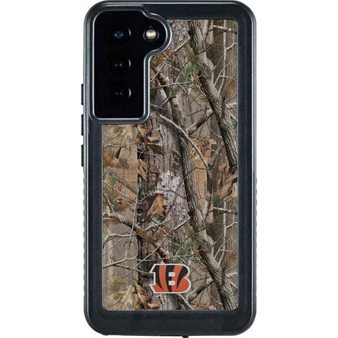 NFL Cincinnati Bengals Realtree AP Camo Galaxy S24 Plus Waterproof Case