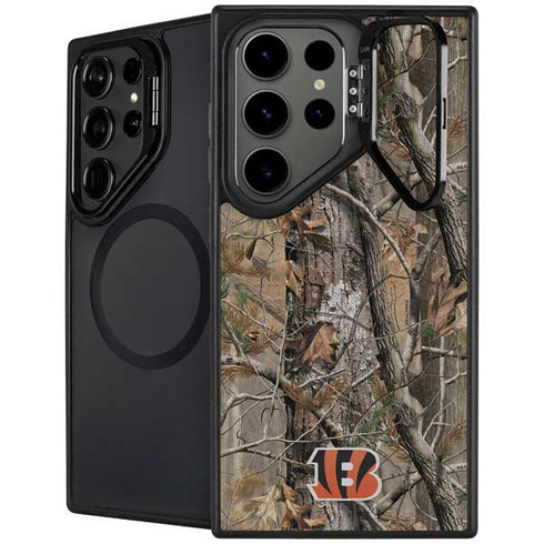 NFL Cincinnati Bengals Realtree AP Camo Galaxy S24 Ultra Kickstand Case