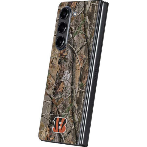 NFL Cincinnati Bengals Realtree AP Camo Galaxy Z Fold5 5G Skin