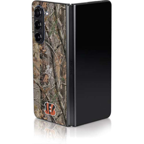 NFL Cincinnati Bengals Realtree AP Camo Galaxy Z Fold5 5G Skin