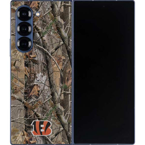 NFL Cincinnati Bengals Realtree AP Camo Galaxy Z Fold6 Skin
