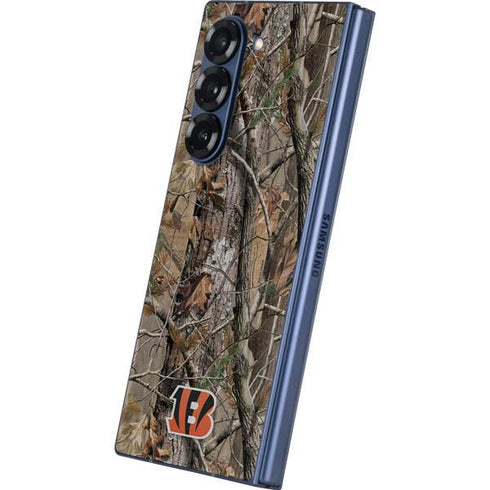 NFL Cincinnati Bengals Realtree AP Camo Galaxy Z Fold6 Skin