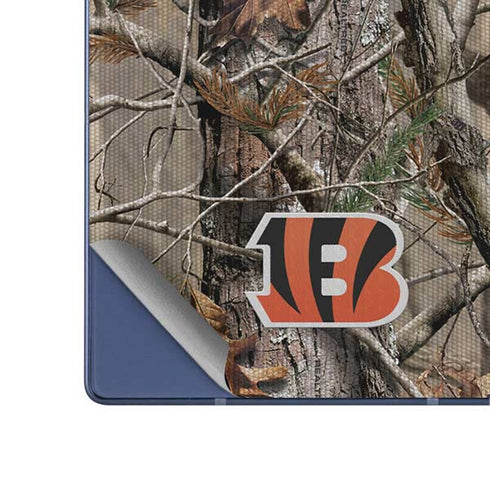 NFL Cincinnati Bengals Realtree AP Camo Galaxy Z Fold6 Skin