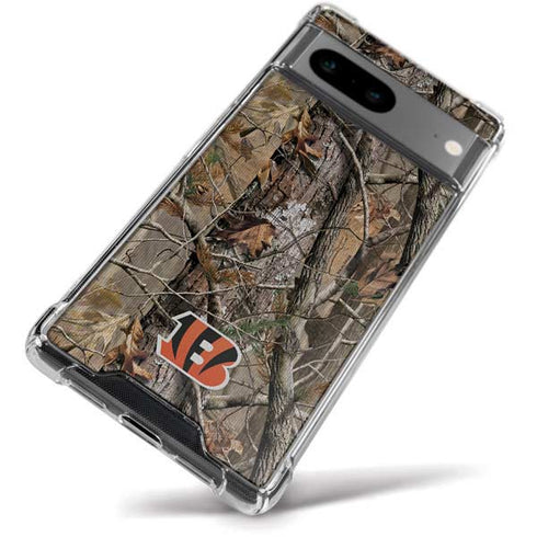 NFL Cincinnati Bengals Realtree AP Camo Google Pixel 8a Clear Case