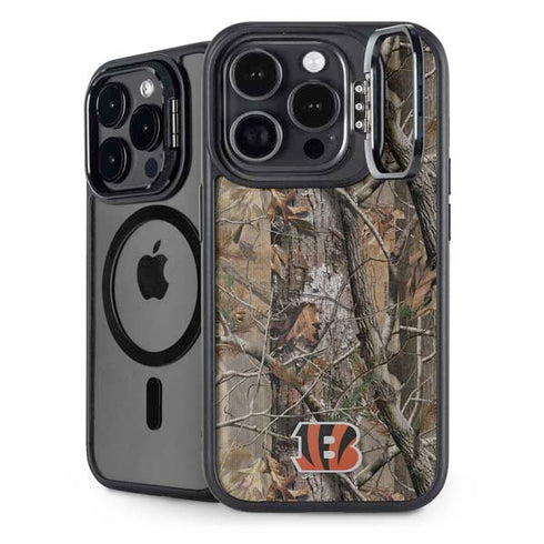 NFL Cincinnati Bengals Realtree AP Camo iPhone 15 Pro Kickstand Case